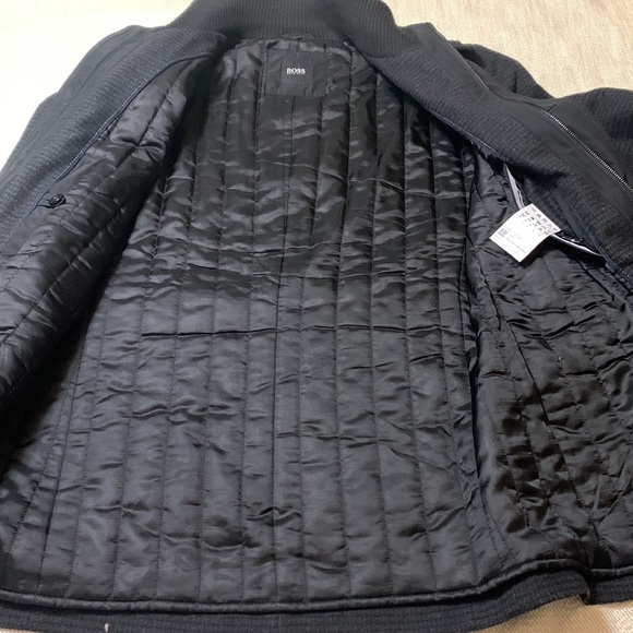 BOSS HUGO Boss Cassman coat wool blend zip/button front pockets lined men 40R - Picture 8 of 14